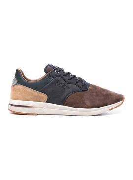 Sneaker Pepe Jeans Jayker Mix Marrone Uomo