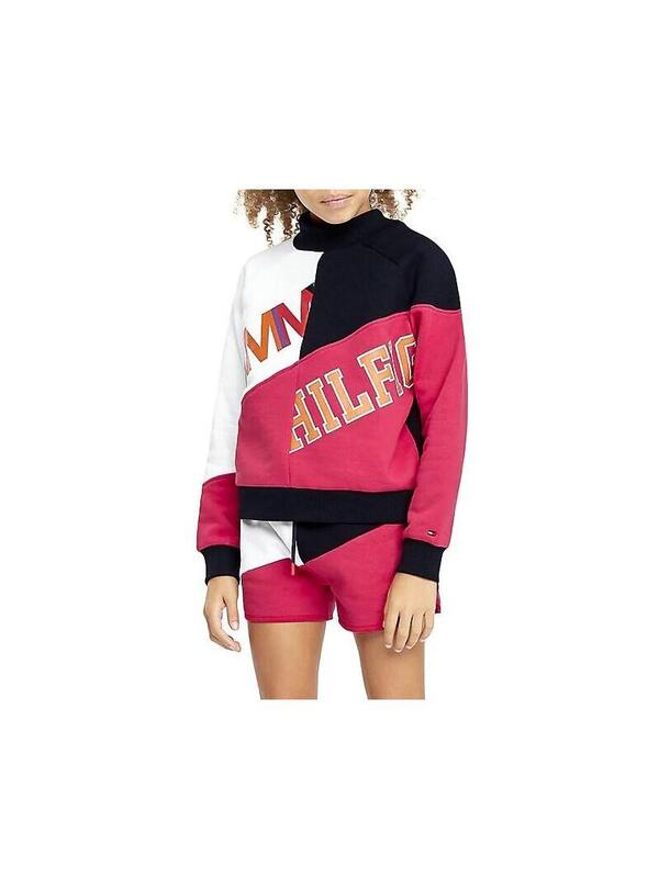 felpa tommy hilfiger fucsia