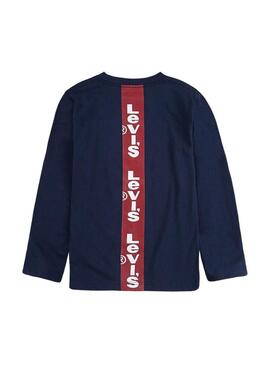 T-Shirt Levis Spine Blu Navy Bambino