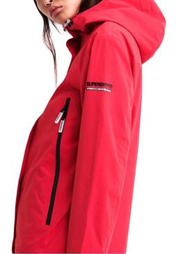 Giacca Superdry Alvia Waterproof Rosso Donna