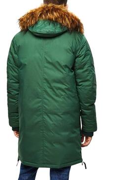 Parka diesel W-Bullisk Verde per Uomo