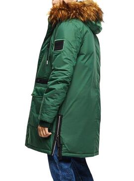 Parka diesel W-Bullisk Verde per Uomo