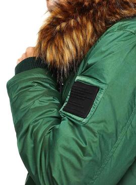 Parka diesel W-Bullisk Verde per Uomo