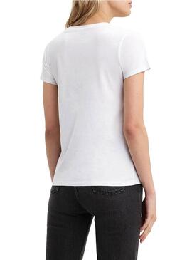 T-Shirt Levis 90S Serif Bianco Donna