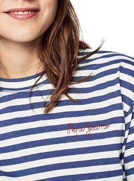 T-Shirt Pepe Jeans Claire Blu Donna