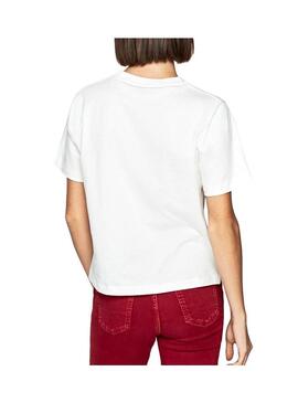 T-Shirt Pepe Jeans Cassandra Bianco Donna