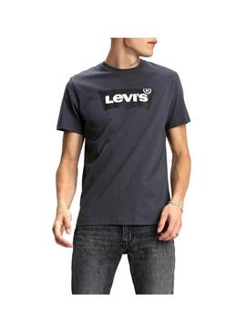 T-Shirt Levis Housemark Grigio Uomo