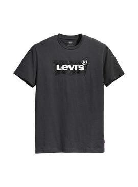 T-Shirt Levis Housemark Grigio Uomo