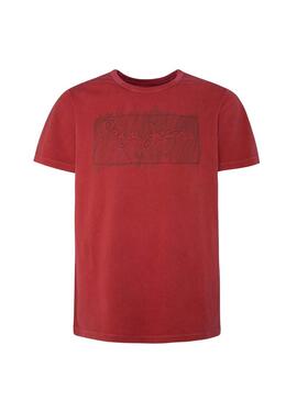 T-Shirt Pepe Jeans Billy Rosso Uomo