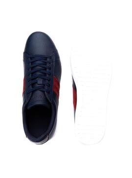 Sneaker Lacoste Carnaby Stripe Blu Uomo