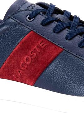 Sneaker Lacoste Carnaby Stripe Blu Uomo
