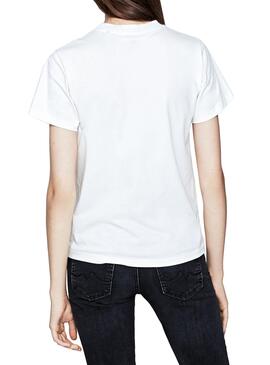 T-Shirt Pepe Jeans Minerva Bianco Per Donna
