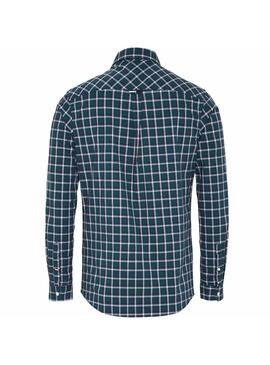 Camicia Tommy Jeans Essential Brushed Verde Uomo