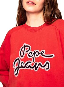 Felpe Pepe Jeans Bonnie Rosso Donna