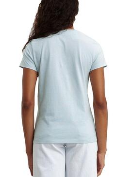 T-Shirt Levis Perfect Serif azzurro per Donna