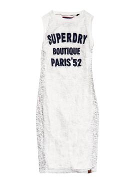 Abito Superdry Blake in pizzo bianco