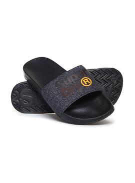 Infradito Superdry Lineman Pool Slide Nero