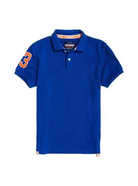 Polo Superdry Superstate blu Colbalto Man