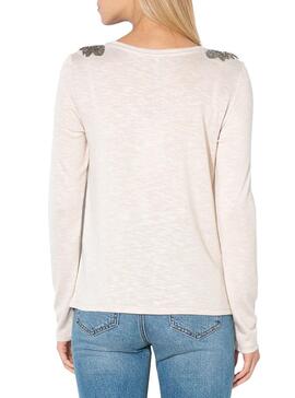 T-Shirt Only Silvia Beige per Donna