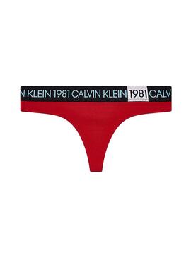 Perizoma Calvin Klein 1981 Rosso Per Donna
