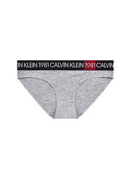 Mutandine Calvin Klein Bikini 1981 Grigio Per Donn