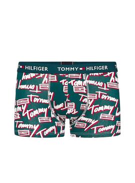 Mutande Tommy Hilfiger Flag Verde Per Uomo