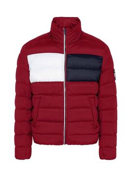 Giubbotto Tommy Jeans Essential Down Rosso Uomo