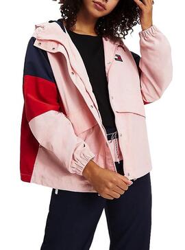 Giacca a vento Tommy Jeans Colorblock Panel Donna