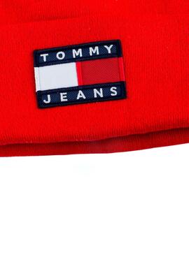 Berretto Tommy Jeans Heritage Rosso Uomo