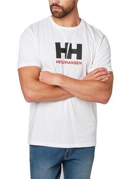 T- Shirt Helly Hansen Logo Bianco