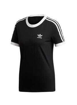 T-Shirt Adidas 3 STR Nero per Donna