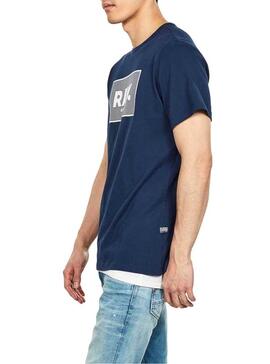 T-Shirt G-Star Boxed Blu Per Uomo