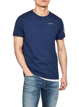 T-Shirt G-Star Shield Blu Per Uomo