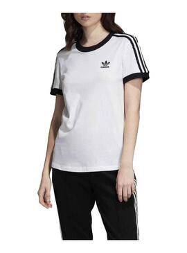T-Shirt Adidas 3 STR Bianco per Donna