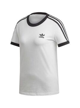 T-Shirt Adidas 3 STR Bianco per Donna