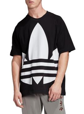 T-Shirt Adidas Big Trefoil Nero per Uomo