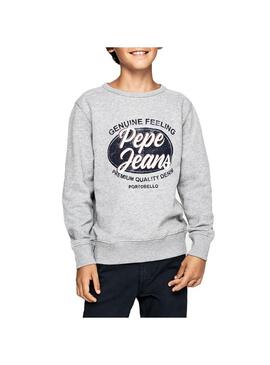 Felpe Grigio Pepe Jeans Stewart Per Bambino