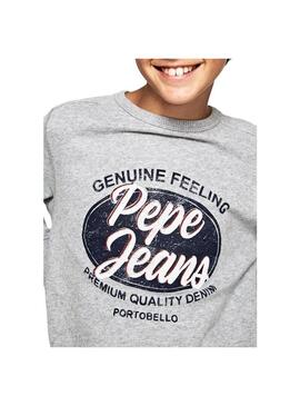 Felpe Grigio Pepe Jeans Stewart Per Bambino