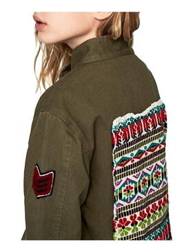 Pepe Jeans Parka Lily Verde Per Bambina