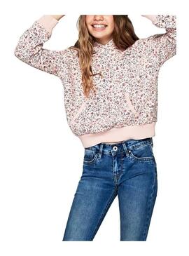 Felpe Pepe Jeans Destiny Pink per Bambina