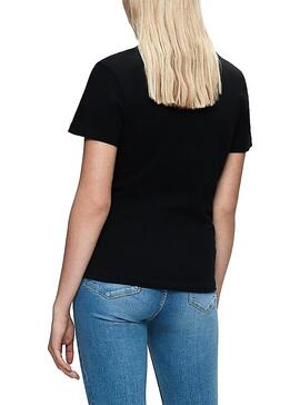 T-Shirt Calvin Klein Blocking Monogram Nero