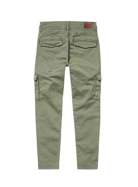 Pantaloni Pepe Jeans Canyon Verde per Bambino