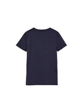 T-Shirt Pepe Jeans Trenan Blu Navy Per Bambino
