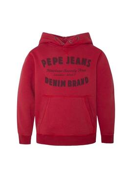 Felpe Pepe Jeans Stevens Rosso Per Bambino