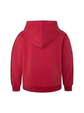 Felpe Pepe Jeans Stevens Rosso Per Bambino