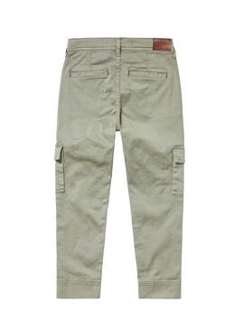 Pantaloni Pepe Jeans Forest Verde per Bambina