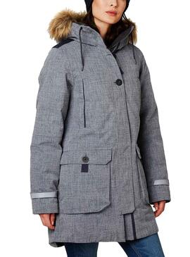 Parka Helly Hansen Longyear Grigio Donna