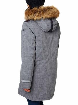 Parka Helly Hansen Longyear Grigio Donna