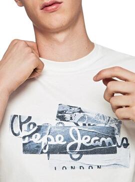 T-Shirt Pepe Jeans Bobby Bianco Per Uomo