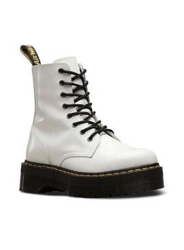 Stivales Dr Martens Retro Jadon 8 EYE Bianco Donna